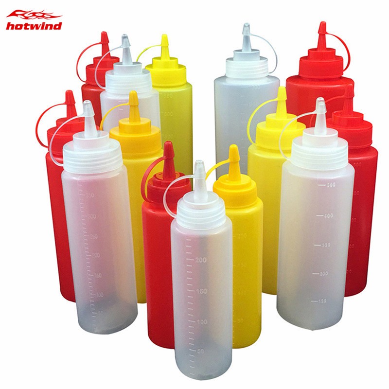 Bình bóp phun gia vị có nắp bằng nhựa 8-16oz