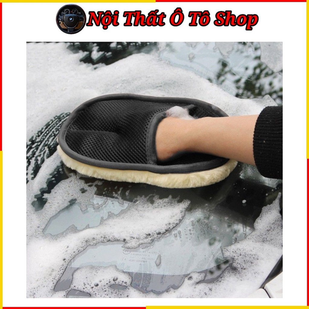 Găng Tay Lông Cừu Đánh Bóng Rửa Xe Lau Xe Hơi - Xe Ô Tô Siêu Đa Năng - Đánh Bóng Xe Hơi | Phụ Kiện Nội Thất Ô Tô Shop