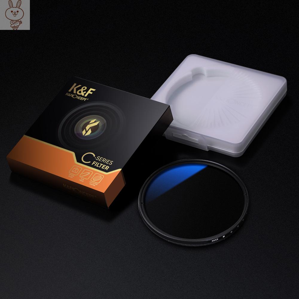 Only♥K&F CONCEPT 82mm Ultrathin Variable ND Filter ND2 to ND400 Adjustable Neutral Density Filter Compatible with  EF 24-70mm f/2.8L II USM, 16-35mm f/2.8L III USM Lens