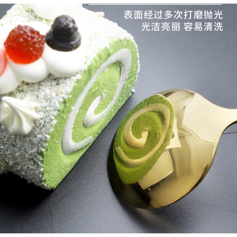 Muỗng Tròn Bằng Thép Không Gỉ Hình Mèo Hoạt Hình Dễ Thương