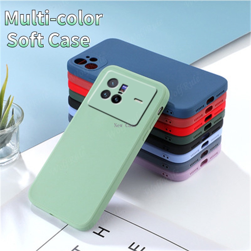Ốp Điện Thoại Silicone TPU Mềm Nhiều Màu Chống Sốc Thời Trang Cho Vivo X 80 X80 Pro X80Pro X70