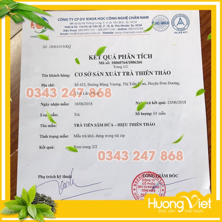 Trà sâm dứa Thiên Thảo 60gr, trà tiên Đà Lạt, trà đá miền Nam, trà Lâm Đồng, Vietnamese green tea | BigBuy360 - bigbuy360.vn