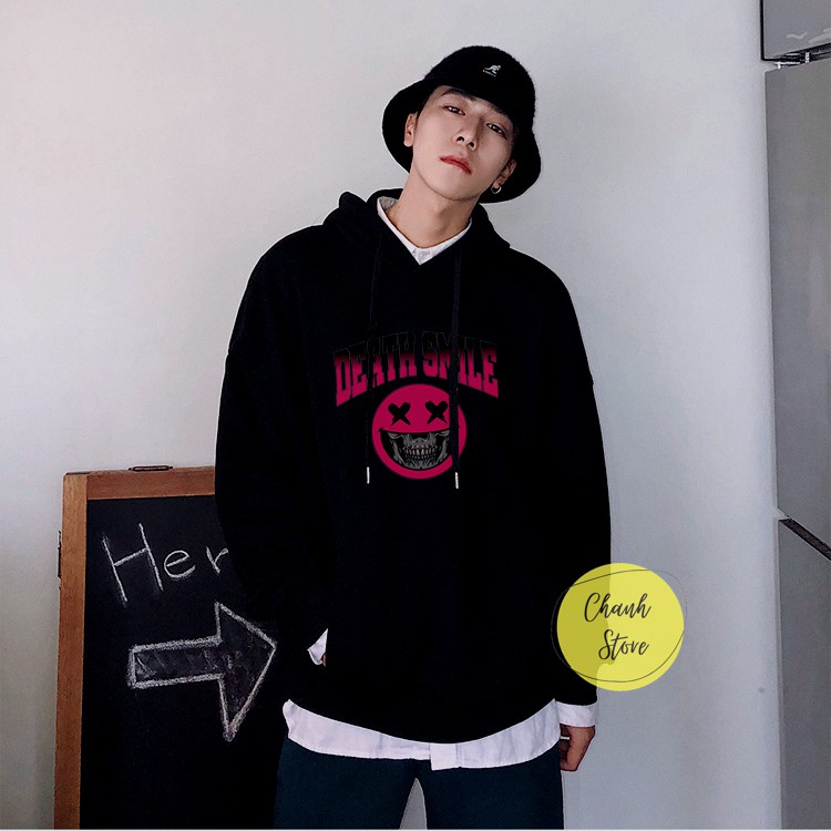 Áo Hoodie Dáng Rộng Nam Nữ DeathSmile