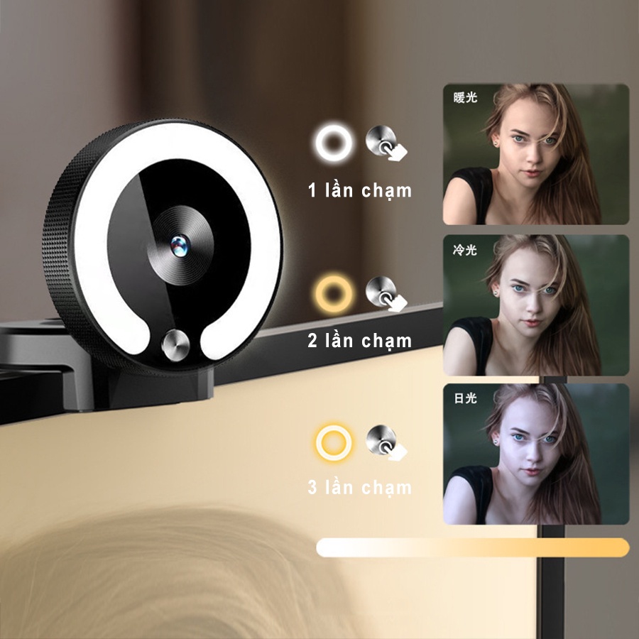 Webcam máy tính có mic full hd 1080p full box siêu nét dùng cho pc laptop