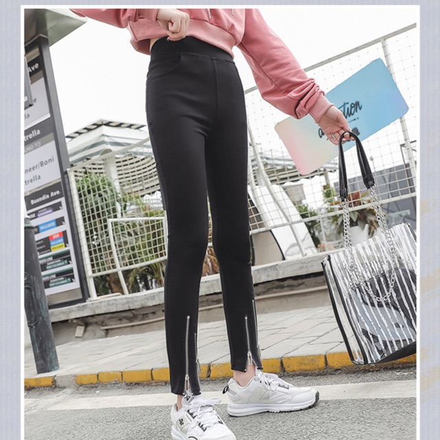 Quần kaki skinny big size ống 2 dây kéo size lớn 60-90kg