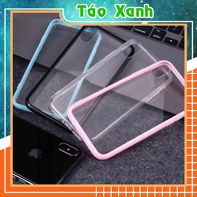 Ốp Lưng Iphone Trơn Chống Ố - Viền Màu 6/6plus/6s/6splus/7/7plus/8/8plus/x/xs/11/12/pro/max/plus/promax | BigBuy360 - bigbuy360.vn