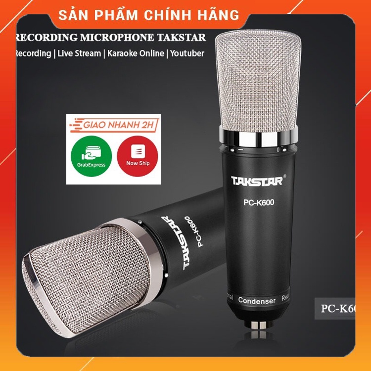 Mic Thu Âm Takstar PC K600. Chuyên Hát Livestream, Thu Âm Chuyên Nghiệp, Độ Bắt Âm Tốt, Dễ Hát. Bảo Hành 12 Tháng