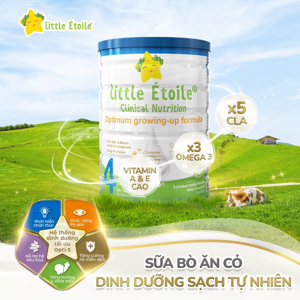 (Combo 3 lon) Sữa Bột Ngôi Sao Nhỏ Little Etoile số 4  - 800gr