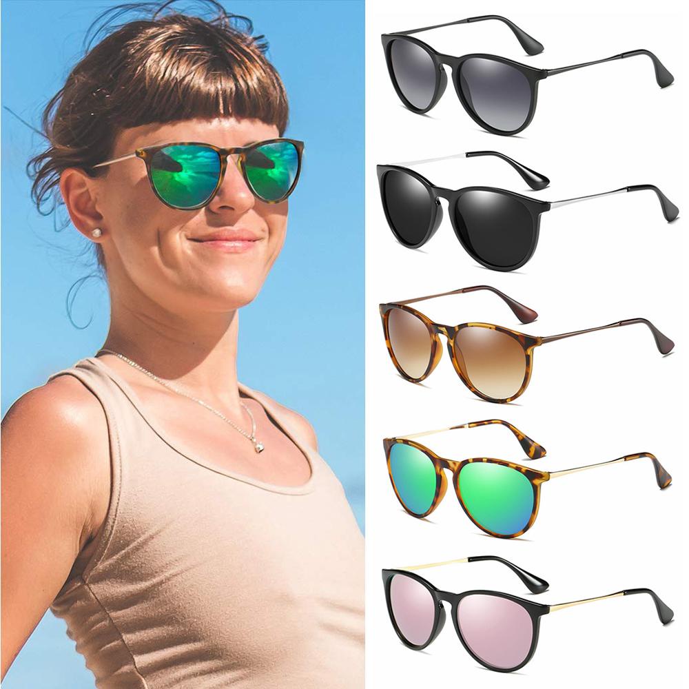 Kính Mát Gọng Tròn Cổ Điển Bảo Vệ Mắt Cho Nam Nữ