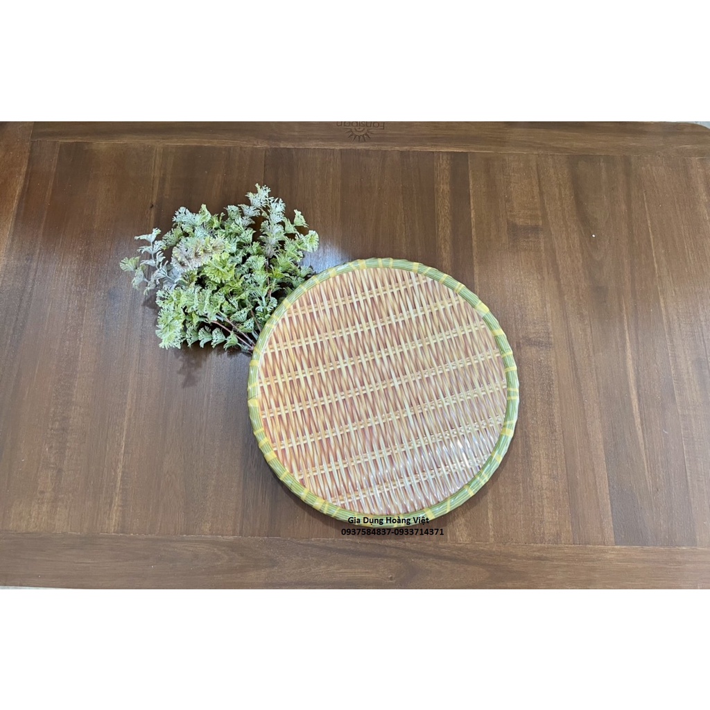 COMBO 10 DĨA NHỰA GIẢ MÂY MẸT TRE