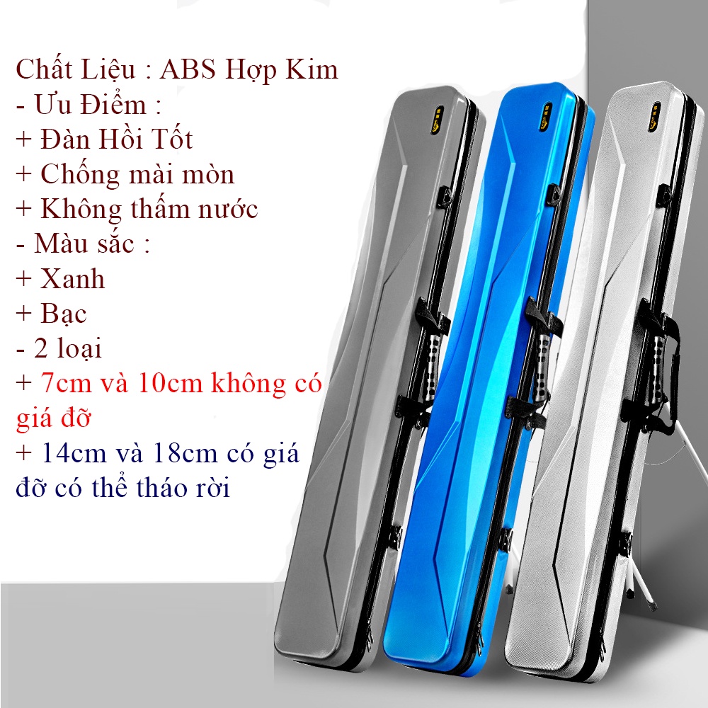 Bao Đựng Cần Câu Cứng ABS Hợp Kim - Cao Cấp - Đựng Cần Câu Đơn Câu Đài Chuyên Dụng - AA53