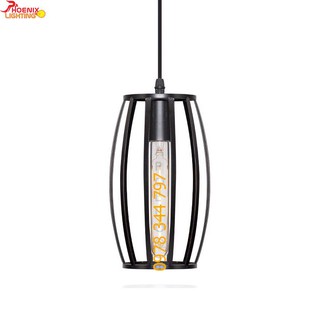 Đèn thả khối lồng sắt (chưa bóng)