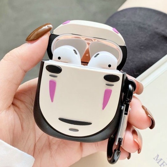 NO FACE MAN] Case Vỏ Bao Airpods Đựng Tai Nghe Airpod 1 2 silicon dẻo Tặng kèm móc sắt Cover i11, i12... VÔ DIỆN NAM