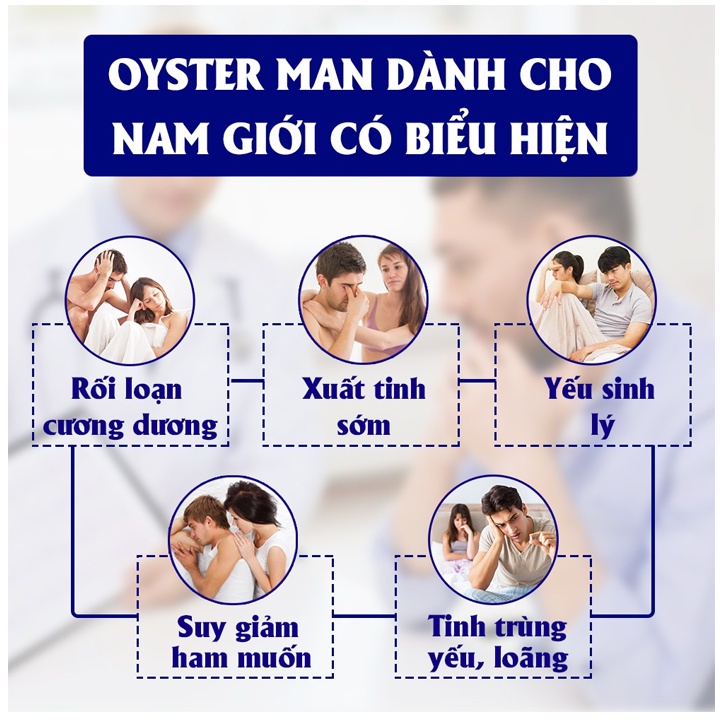 [Combo 3 Hộp] Tinh Chất Hàu Biển Oyster Man - Tăng Cường Sinh Lý Nam , Hỗ Trợ Xuất Tinh Sớm (3 Hộp x 30 Viên)