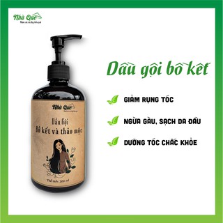 Dầu gội bồ kết, dầu gội thảo mộc, dầu gội sạch gàu, nấm, ngăn rụng tóc - 500ml