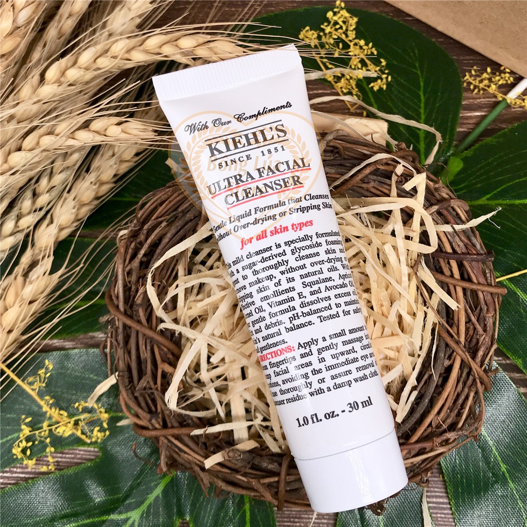 Sửa Rửa Mặt Lành Tính Cho Da Khô/Hỗn Hợp Kiehl's / Kiehls Ultra Facial Cleanser 30ml