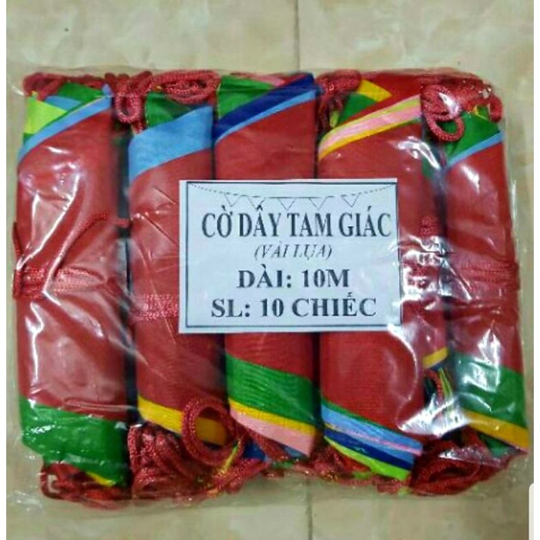 Cờ dây tam giác(đuôi nheo) 10 M