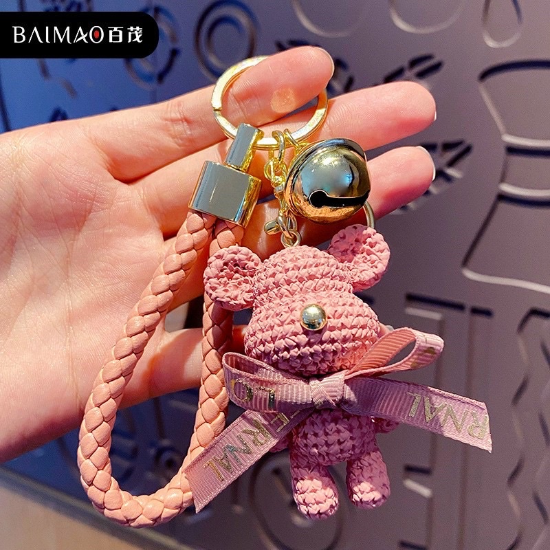 Móc gấu treo túi có chuông