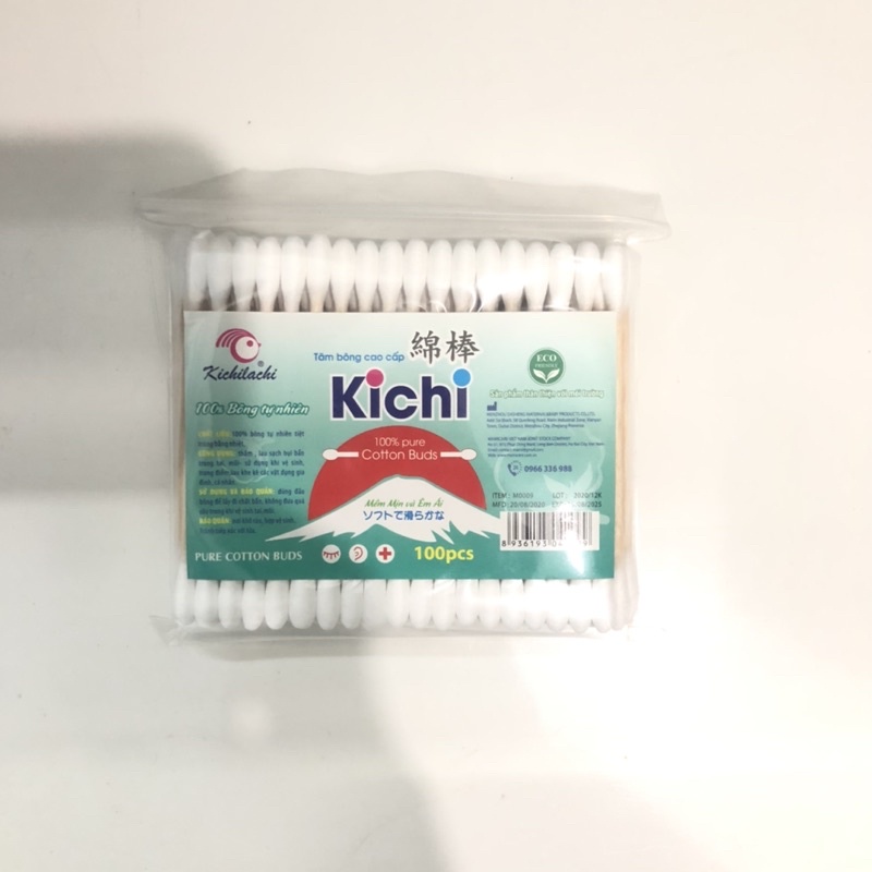 Tăm bông trẻ em và Tăm bông người lớn Thân nhựa, thân gỗ, thân giấy Niva, Yumy