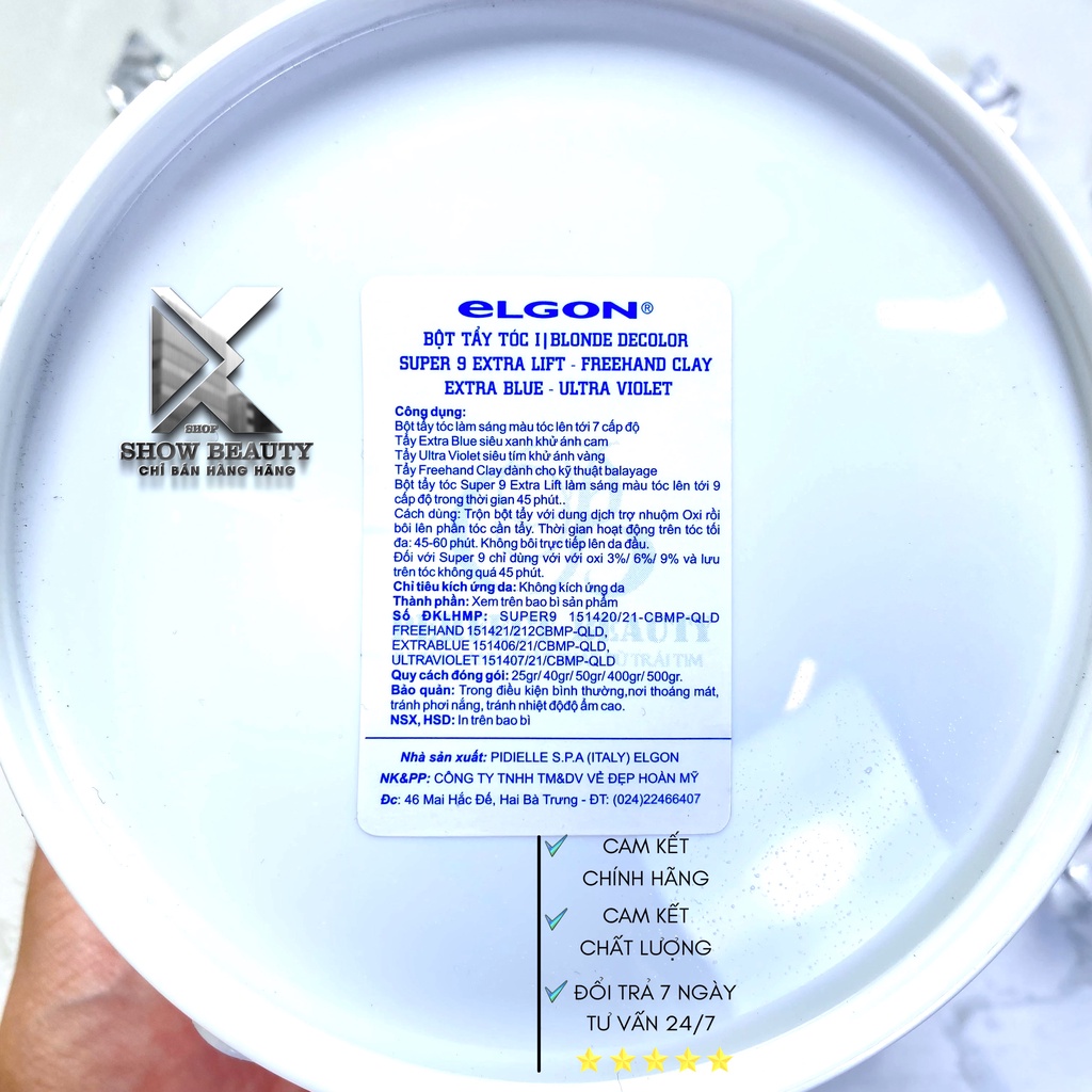 Bột Tẩy Tóc Elgon Khử Ánh Sắc Cam, Nâng Sáng Màu Tóc