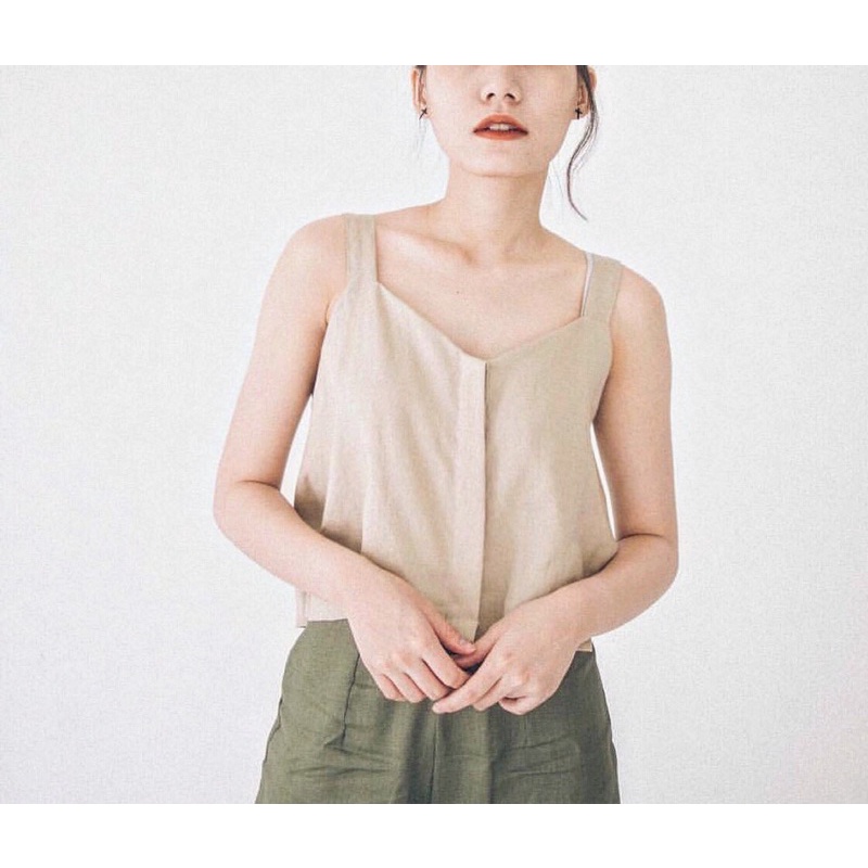 Áo 2 dây linen tưng premium