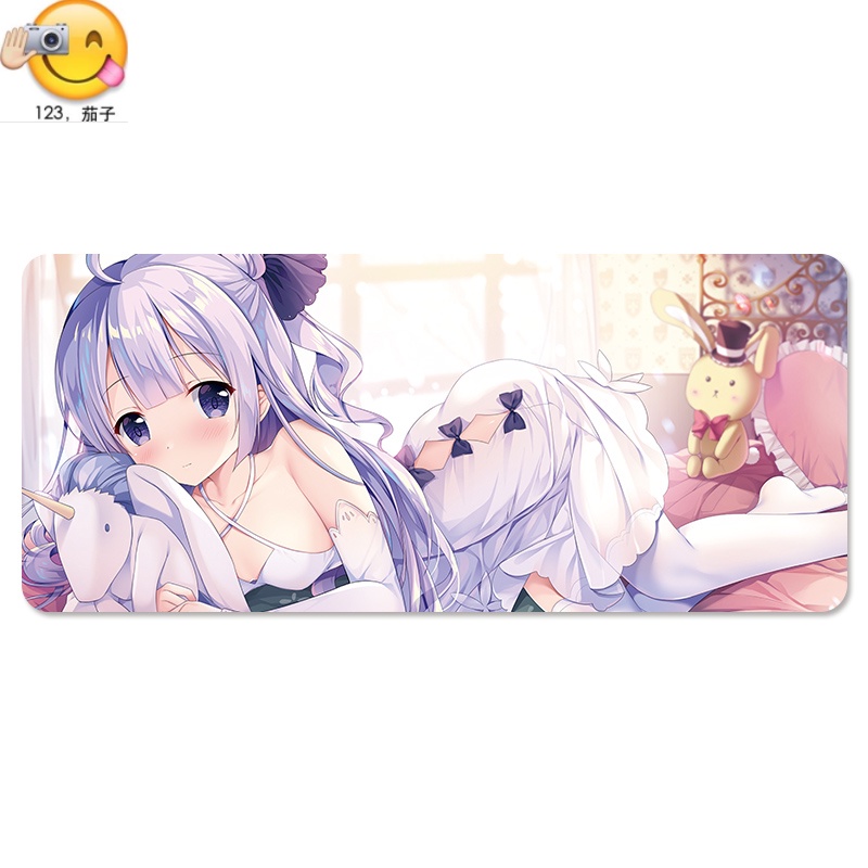 ☆?☆Azur Lane Oversized Mouse Pad Thickened Large Gaming Desktop Keyboard Pad Computer Pad Table Pad Custom Made