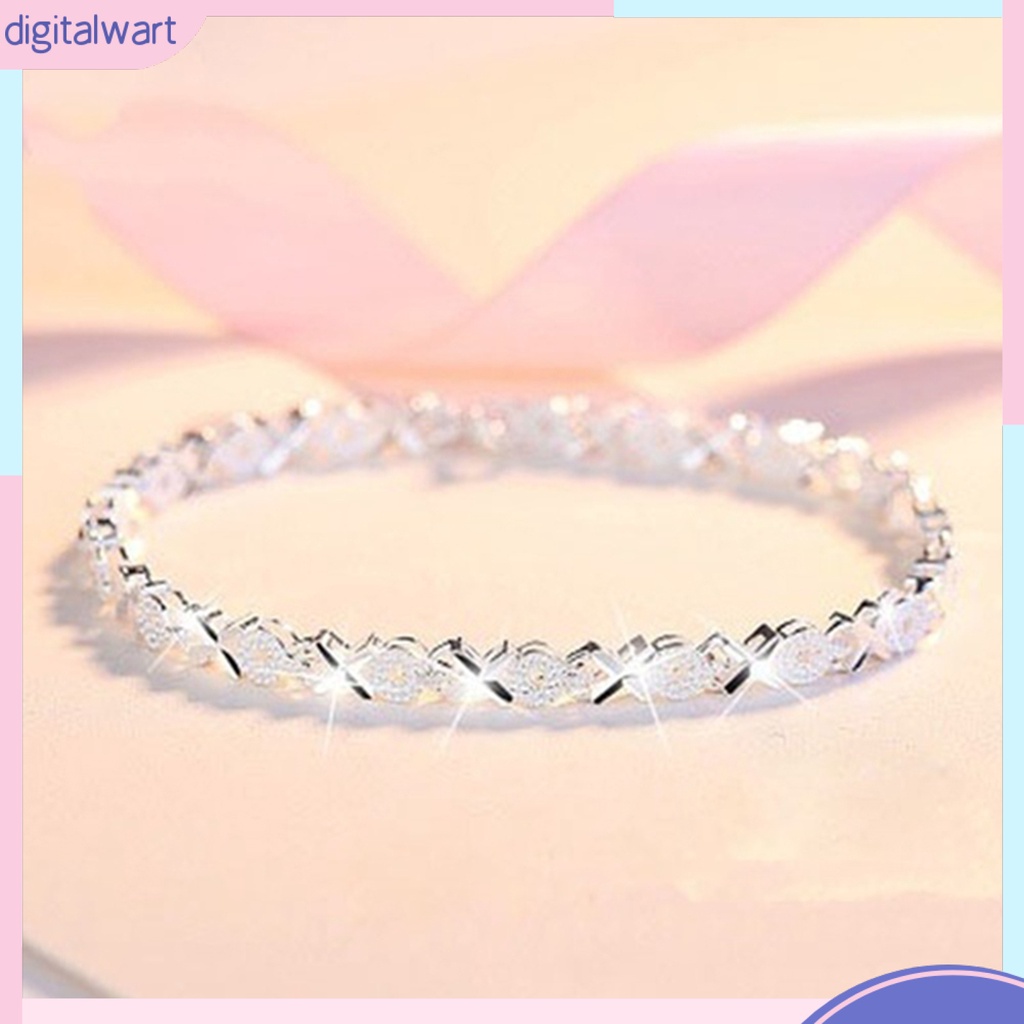 Vòng tay mạ bạc thời trang cho nữ