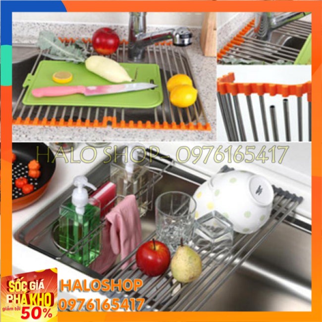 Kệ xếp gọn để bồn rửa chén