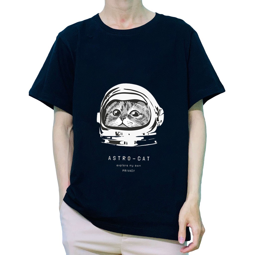 Áo thun phông Unisex Form rộng ngắn tay in hình Astro Cat Fullsize | BigBuy360 - bigbuy360.vn