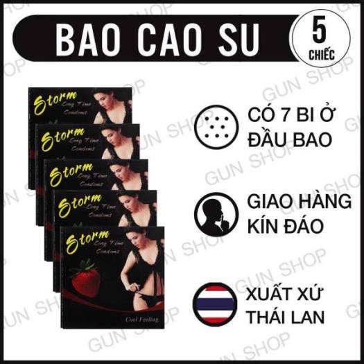 Bao cao su Stom 7 Bi hàng chuẩn không rớt bi, bcs gai bi lớn kéo dài thời gian quan hệ