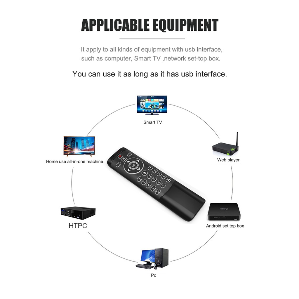 Chuột bay tìm kiếm giọng nói có LED bàn phím số Điều Khiển TV Box Bảo Hành 1 Năm MT1 remote