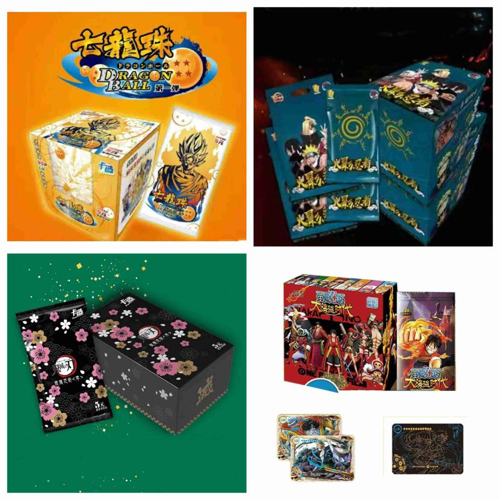 Set ảnh thẻ anime in hình Naruto One Piece Kimetsu no yaiba mẫu mới gacha nhân phẩm xinh xắn collect card