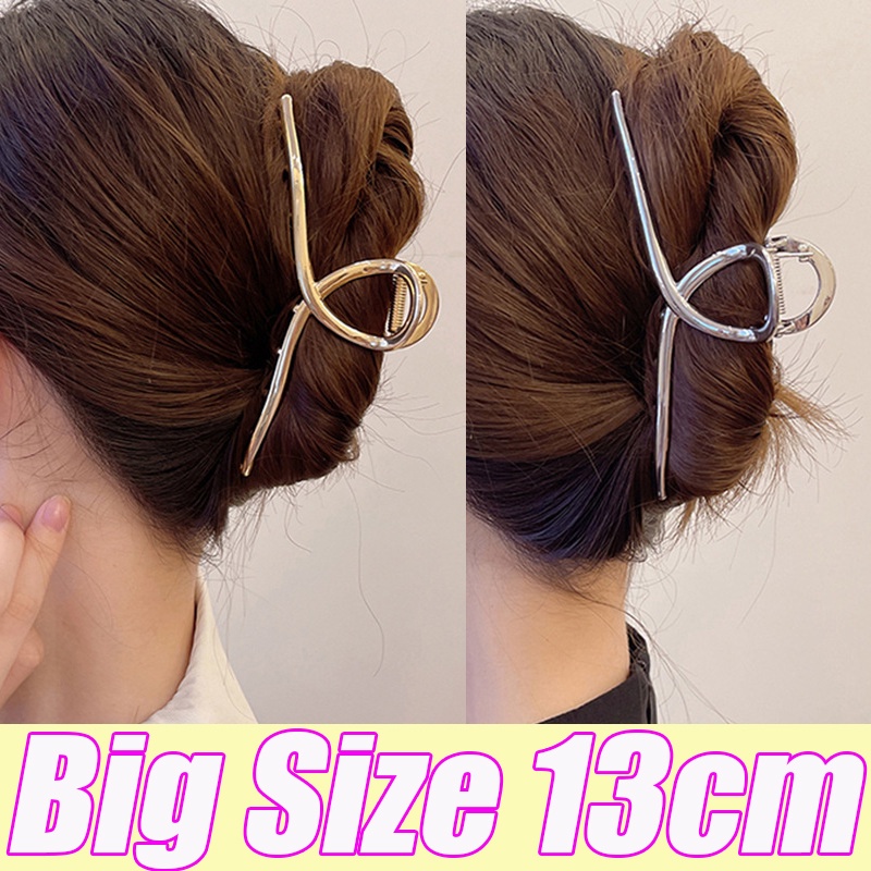 Kẹp Tóc Càng Cua Kim Loại Cỡ Lớn 13cm Chất Lượng Cao Cho Nữ