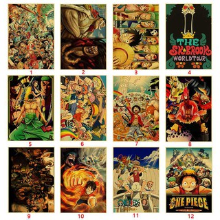 Tấm áp phích hình anime One Piece treo tường trang trí nội thất