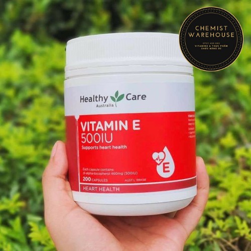 [Hàng ÚC] Healthy Care Vitamin E 500IU - Viên uống bổ sung vitamin E 200 viên