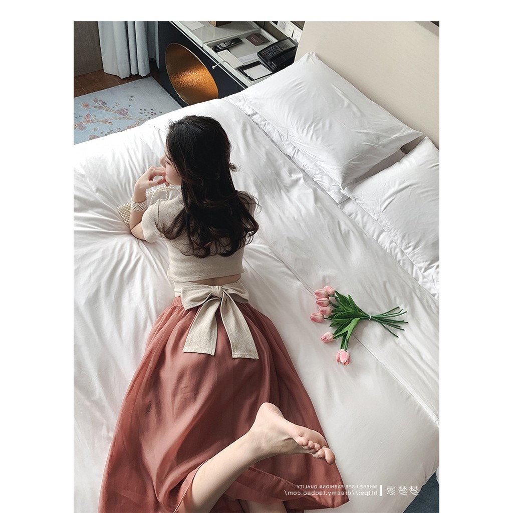 Set Váy Hai Món ⚡️ẢNH THẬT⚡️ Set Váy Cotton, Gồm Áo Và Chân Váy Xòe Cực Xinh | BigBuy360 - bigbuy360.vn