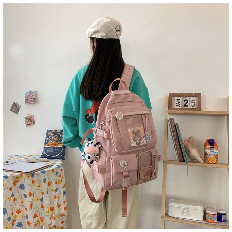 Balo Nam Nữ Thời Trang Hàn Quốc, Balo Ulzzang Basic đi học đi chơi giá rẻ