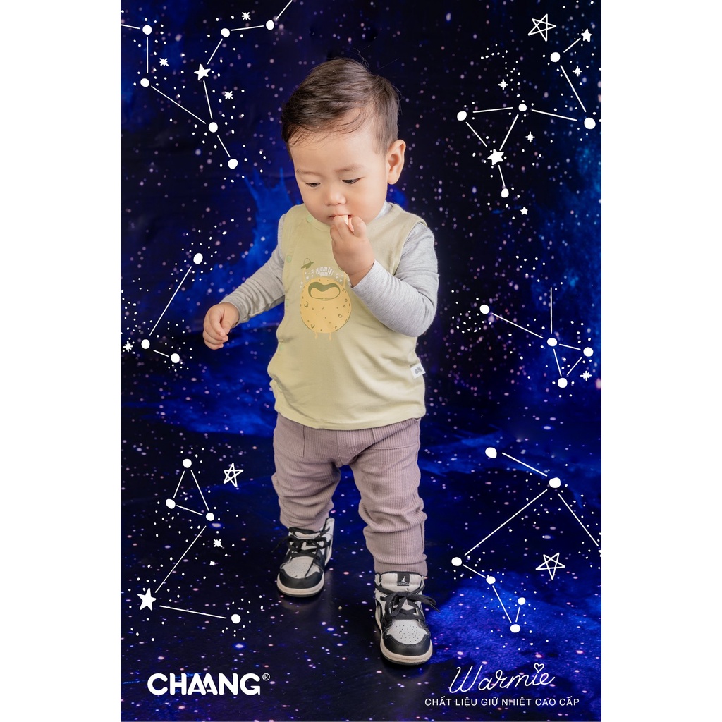 Áo gile trẻ em chất liệu cotton mềm mại họa tiết Cosmos Chaang