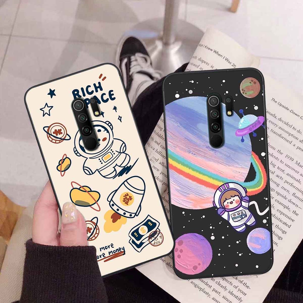 Ốp Xiaomi Redmi 9 in hình vũ trụ, phi hành gia bầu trời cute dễ thương