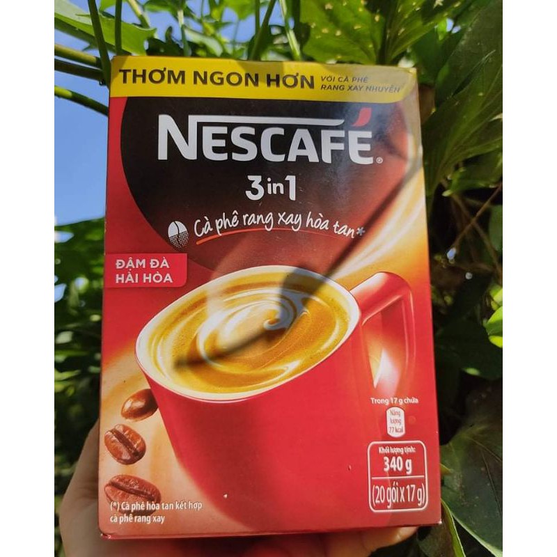 Nescafe 3in1 Đậm Đà Hài Hòa TẾT hộp 20x17g