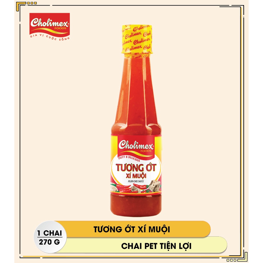 Tương ớt xí muội chai PET 270g