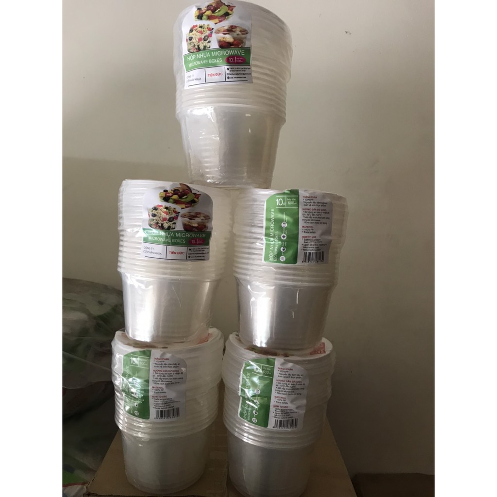 50 hộp tròn 600ml