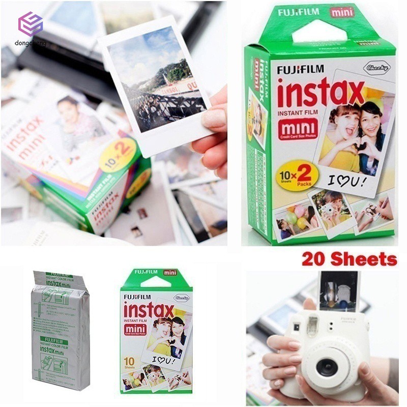 10/20 Film trắng chụp ảnh cho Fujifilm Instax Mini 8 / Fuji Instax Mini 7s 8 9 70 25 50s 90