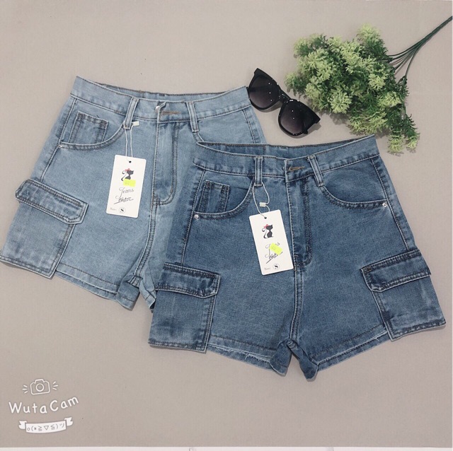 Quần ngố jean túi hộp cực đẹp ( hình thật )