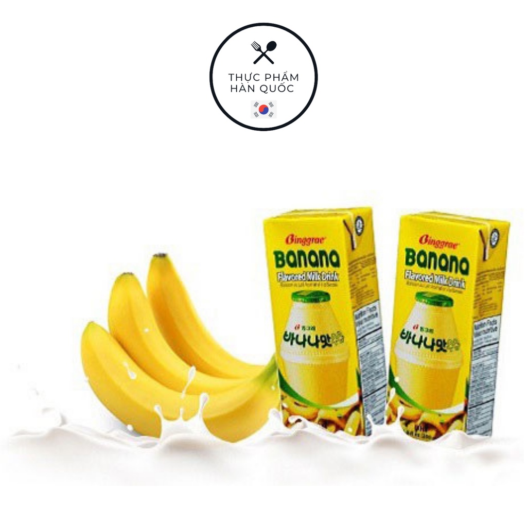 1 thùng sữa hương chuối Binggare Hàn Quốc 24 hộp
