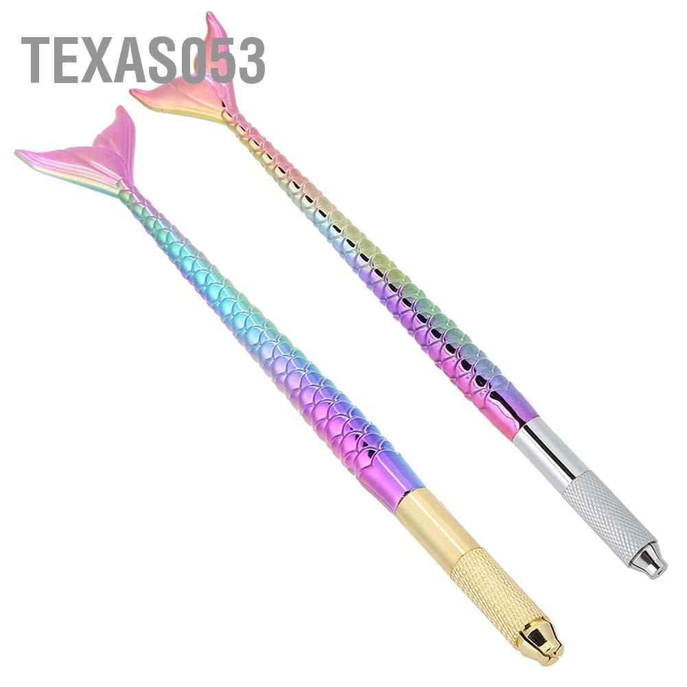 [Hàng mới về] Bút xăm lông mày thủ công đầu tròn hình đuôi cá chất lượng cao