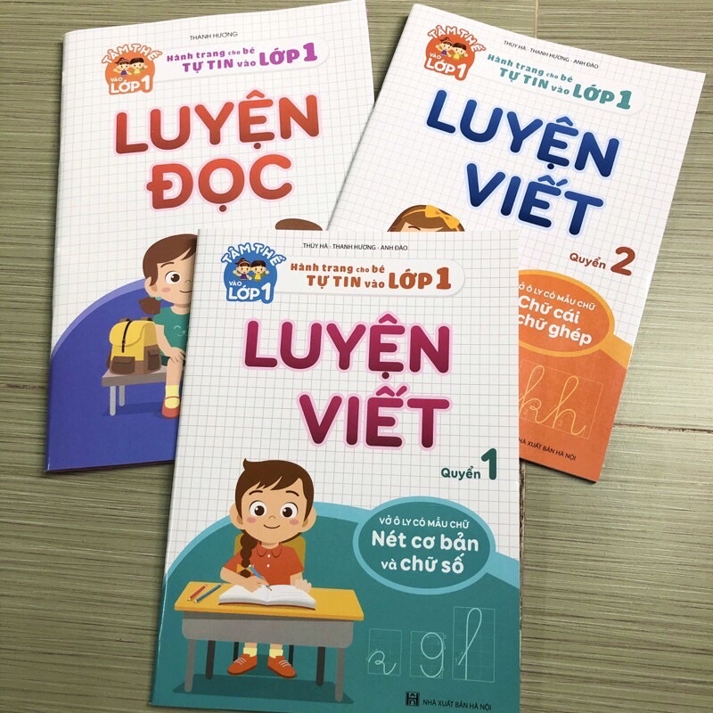 Combo 3 cuốn Luyện Viết - Tâm thế vào lớp 1 - Quyển 123 (3 cuốn)