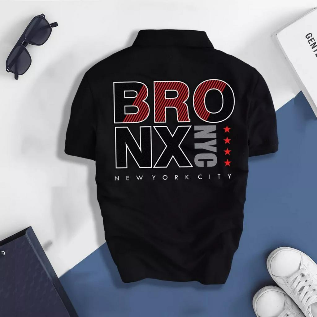 (aothunsn) Áo thun cổ trụ cổ bâu polo BRO (VẢI DA CÁ)