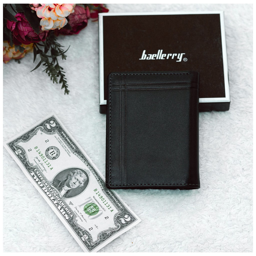 Ví Da Nam baellerry Cánh Lật Cao Cấp VIN08
