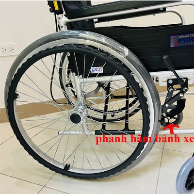 Xe lăn Miki Nhật Bản USG-1 khung nhôm nhẹ